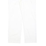 CALVIN KLEIN JEANS Womens White Regular Straight Denim W34 L28 Zip Cotton Blend