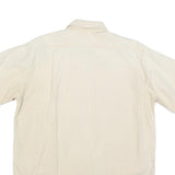 CARHARTT Mens Beige Cotton Blend Short Sleeve Shirt L Workwear Casual