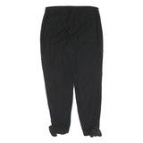 TED BAKER Womens Cotton Black Slim Straight Trousers W30 L26 Bow Detail