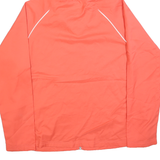 REEBOK Womens Orange & Grey Lightweight Zip Jacket XL Polyester Blend Sportswear