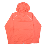 REEBOK Womens Orange & Grey Lightweight Zip Jacket XL Polyester Blend Sportswear