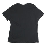 NIKE Mens Black Graphic T-Shirt XL Short Sleeve Crew Neck Casual Cotton