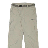 COLUMBIA Mens Polyester Blend Beige Regular Fit Straight Leg Trousers W28 L28