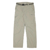 COLUMBIA Mens Polyester Blend Beige Regular Fit Straight Leg Trousers W28 L28