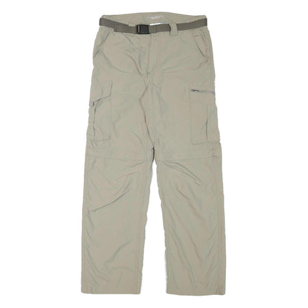 COLUMBIA Mens Polyester Blend Beige Regular Fit Straight Leg Trousers W28 L28