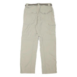 COLUMBIA Mens Polyester Blend Beige Regular Fit Straight Leg Trousers W28 L28