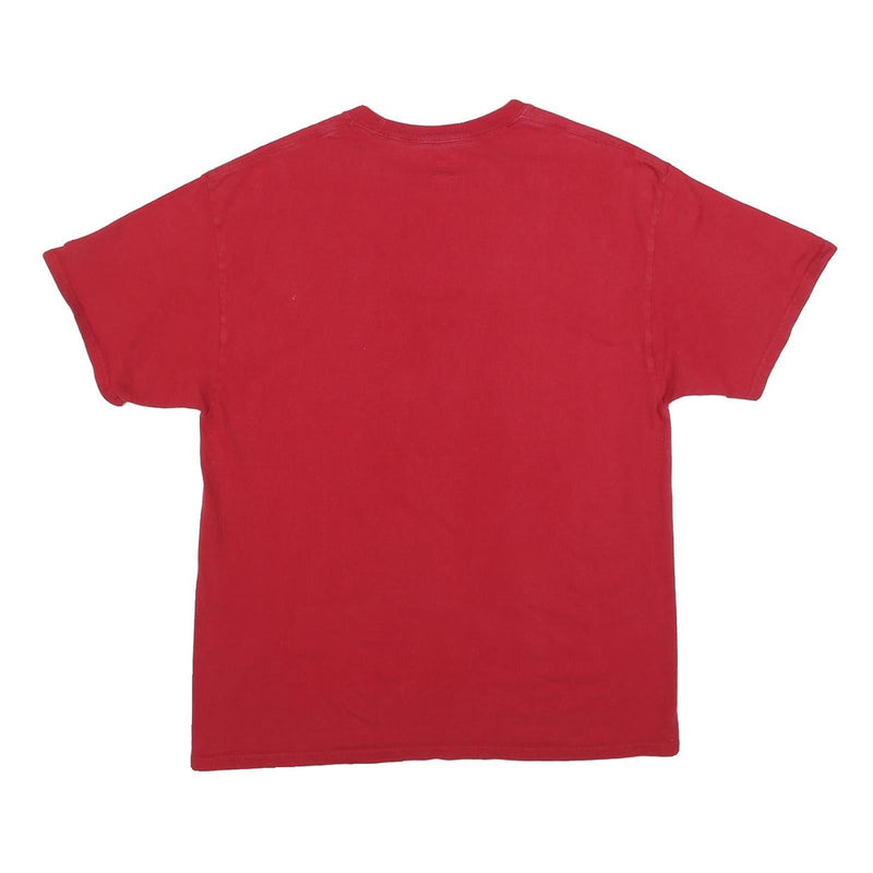 CHAMPION Mens Red Star Wars Graphic T-Shirt L Short Sleeve Crew Neck