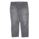 CARHARTT Mens Cotton Blend Grey Relaxed Fit Straight Leg Trousers W40 L32