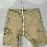 Lee Cargo Shorts - 36W 11L Beige Cotton