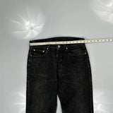 501 Levis Jeans - 32W 30L Black Denim