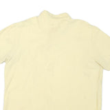 CHAPS Mens Yellow Basic Cotton Blend Short Sleeve Polo Shirt L Classic Fit