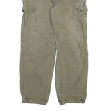 DICKIES Mens Jeans Khaki Relaxed Cargo Denim Raw W33 L29 Durable Workwear