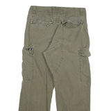 DICKIES Mens Jeans Khaki Relaxed Cargo Denim Raw W33 L29 Durable Workwear