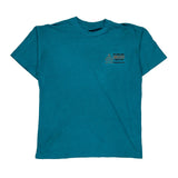 Fruit Of The Loom Single Stitch T-Shirt - Small Blue Cotton