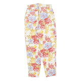 BLUES CLUB Womens Cotton Blend White & Multicolour Floral Regular Fit Straight