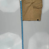 Lost Cargo Shorts - 33W 12L Beige Cotton