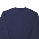 JERZEES Mens Navy Blue Tarrant Baseball Crew Neck M Cotton Blend Sweatshirt