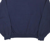 JERZEES Mens Navy Blue Tarrant Baseball Crew Neck M Cotton Blend Sweatshirt