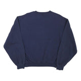 JERZEES Mens Navy Blue Tarrant Baseball Crew Neck M Cotton Blend Sweatshirt