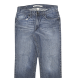 DKNY Mens Jeans Blue Regular Straight Denim Medium W32 L30 Classic Cotton Zip