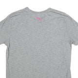 PUMA Womens Grey & Pink Graphic T-Shirt L Short Sleeve Crew Neck Casual Wear