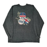 Rocawear Graphic Long Sleeve T-Shirt - 2XL Grey Cotton