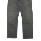 CARHARTT Mens Regular Fit Cotton Blend Black Trousers W35 L29 Workwear Zip