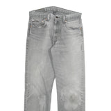 LEVI'S 505 02 Mens Jeans Grey Regular Straight Denim W30 L30 Classic Cotton