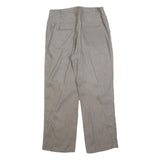 CANDA Womens Linen Beige Relaxed Straight Trousers W28 L28 Casual Comfort Summer