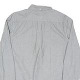 LEVI'S Mens Grey Cotton Blend Button-Down Shirt M Classic Fit Casual