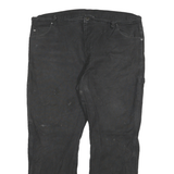 DICKIES Mens Black Regular Straight Denim Jeans W40 L29 Workwear Utility