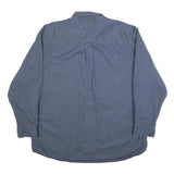 SCHMIDT Mens Blue Shirt XL Cotton Blend Button-Down Collar Long Sleeve Casual