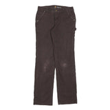 CARHARTT Womens Jeans Brown Regular Straight Denim Rinse W28 L32 Workwear Casual