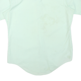 LORD&LORD Mens Light Green Shirt M Polyester Blend Short Sleeve Casual
