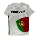 Vintage Portugal Adidas Football Shirt - Small White Polyester