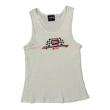 Noiz Graphic Tank Top - 2XS White Cotton