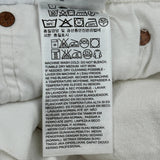 Levis 501 Jeans - 32W 30L White Cotton