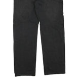 ARMANI JEANS Womens Black Regular Straight Denim W36 L30 Zip Cotton Blend