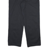 DICKIES Mens Black Regular Fit Straight Leg Trousers Cotton Blend W38 L30