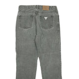 GUESS Womens Regular Fit Grey Denim Jeans W30 L29 Cotton Blend Zip Casual