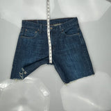Levis Denim Shorts - 31W 10L Blue Denim