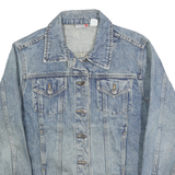 ARIZONA JEAN COMPANY Womens Blue Denim Button Jacket M Cotton Classic Casual