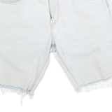 LEVI'S Womens Denim Casual Shorts Blue M W32 Frayed Hem Relaxed Fit