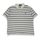Polo By Ralph Lauren Striped Polo Shirt - 2XL White Cotton