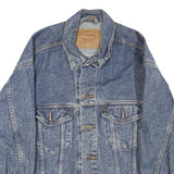 LEVI'S Mens Blue Denim Jacket M Cotton Button Front Classic Fit Casual