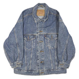LEVI'S Mens Blue Denim Jacket M Cotton Button Front Classic Fit Casual