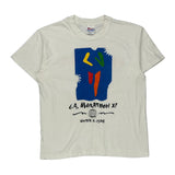L.A. Marathon Xi Hanes Single Stitch T-Shirt - Large Multicoloured Cotton