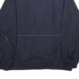 STARTER Mens Navy Blue Sports Zip Polyester Jacket M Lightweight Athletic