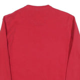 NAUTICA Mens Red S Crew Neck Cotton Blend Sweatshirt Pullover Casual