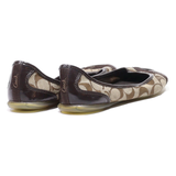 COACH Ballet Shoes Brown Synthetic Womens UK 3